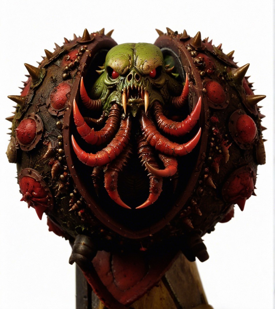 Grotesque Multi-Tentacled Figure in Dark Colors