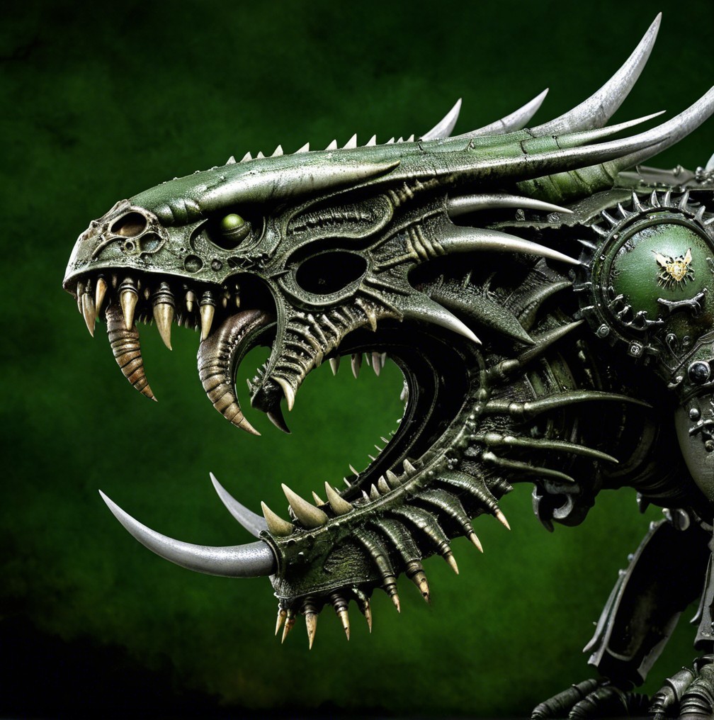 Detailed Description of a Mechanical Dragon Design