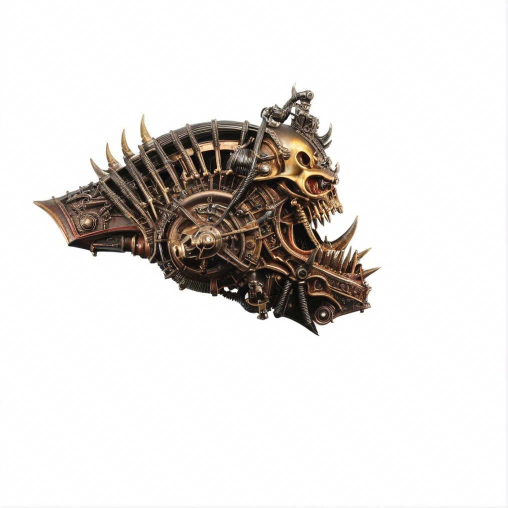Steampunk Mechanical Mask with Intricate Gearwork
