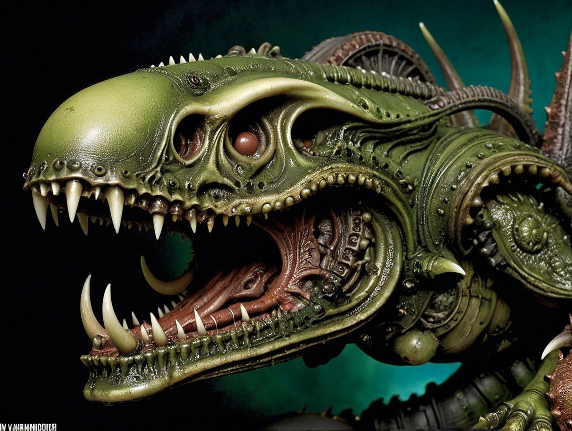 Detailed Description of a Sci-Fi Dragon Creature