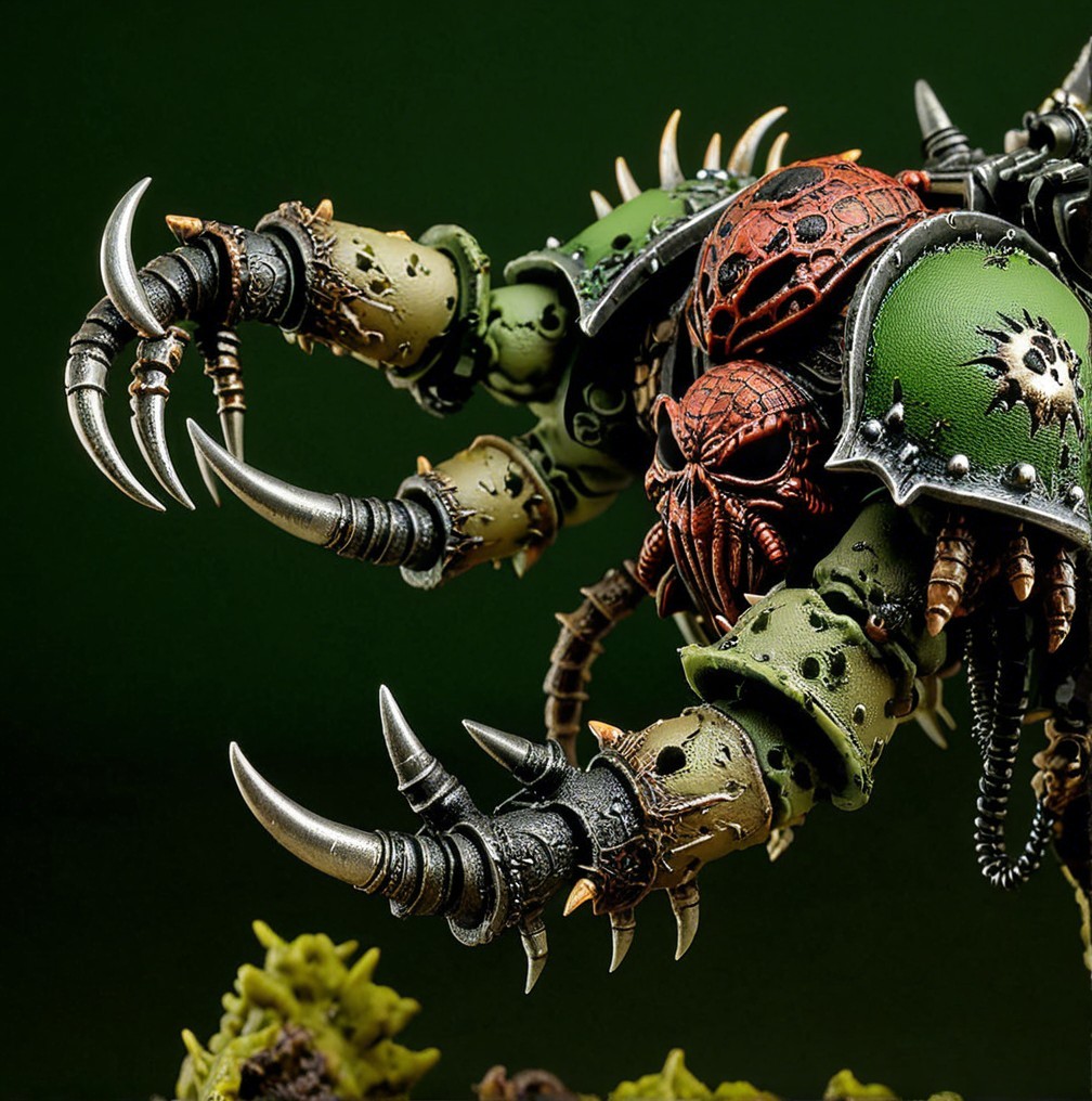 Detailed Sci-Fi Insectoid Creature Model Description