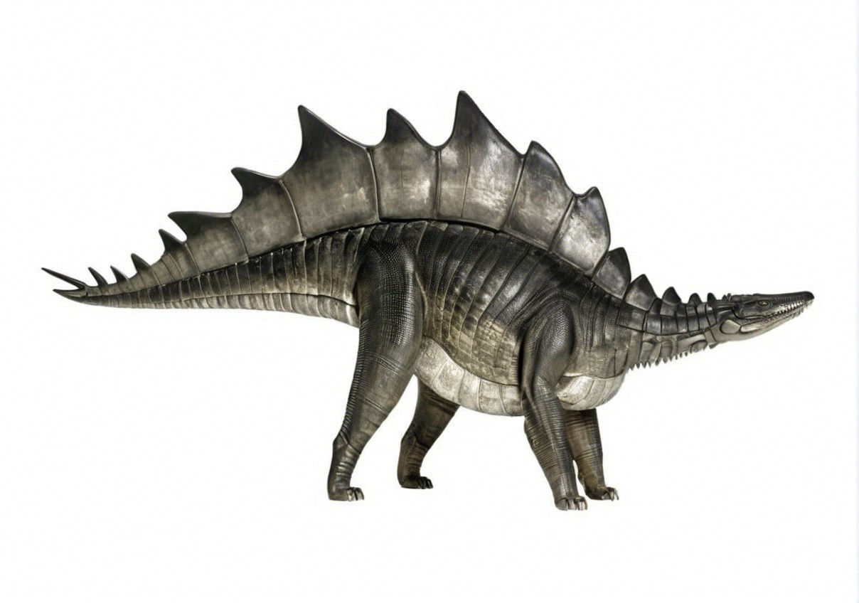 Large dinosaur-like creature with spines and muscular limbs