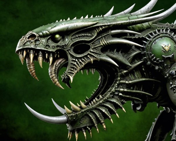 Detailed Description of a Mechanical Dragon Design