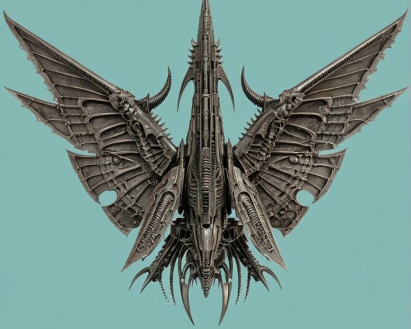 Detailed Robotic Butterfly with Mechanical Wings