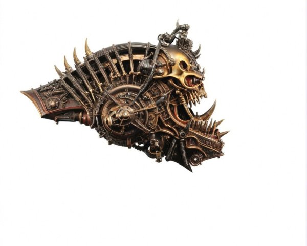 Steampunk Mechanical Mask with Intricate Gearwork