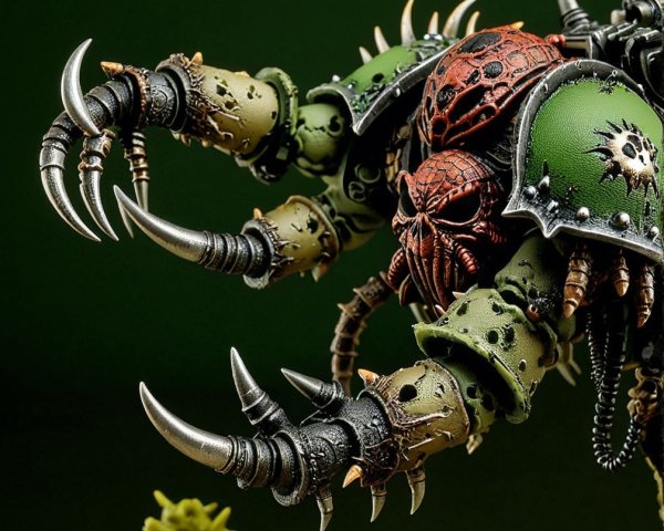 Detailed Sci-Fi Insectoid Creature Model Description