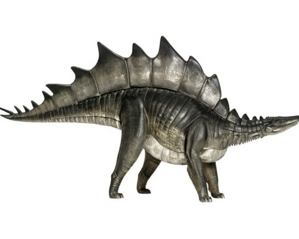 Large dinosaur-like creature with spines and muscular limbs