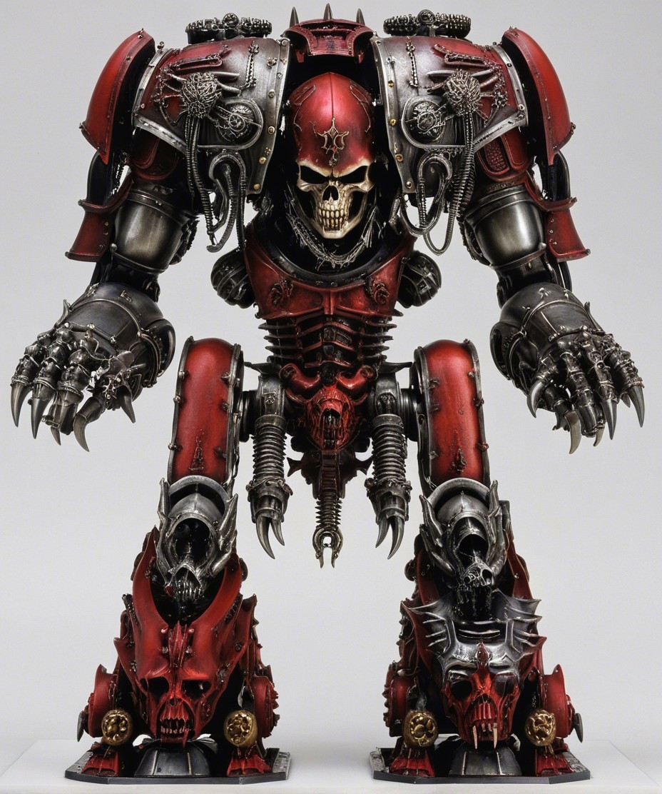 Detailed Description of a Towering Red Robot