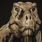 3D Bust of a Demon with Skull Face and Armor