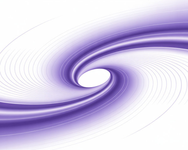 Gradient Purple Swirls on Minimalist White Background