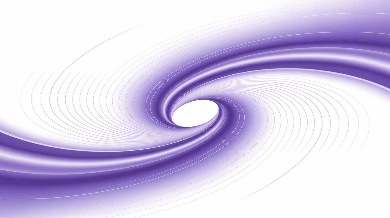 Gradient Purple Swirls on Minimalist White Background