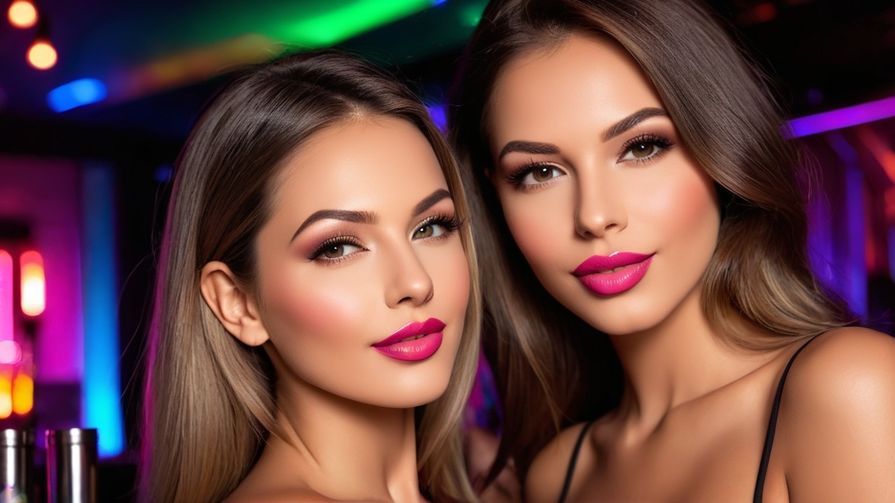 Vibrant Beauty Looks with Dramatic Makeup and Lights
