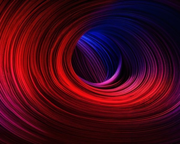 Abstract Swirl of Vibrant Colors with Tunnel Effect