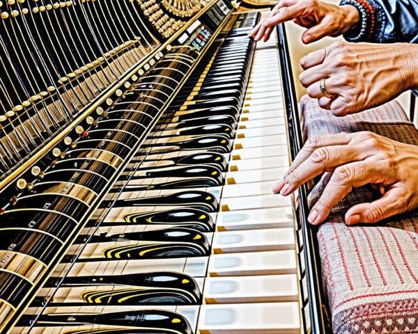 Ornate piano with intricate craftsmanship and elegance