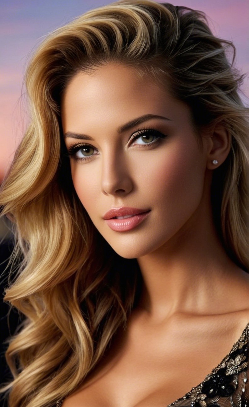 Close-Up Portrait of a Woman with Blonde Hair