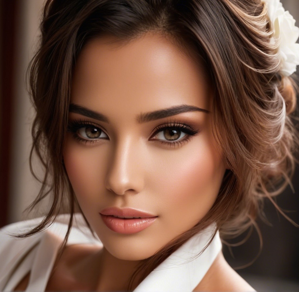 Close-Up Portrait of a Woman with Radiant Skin