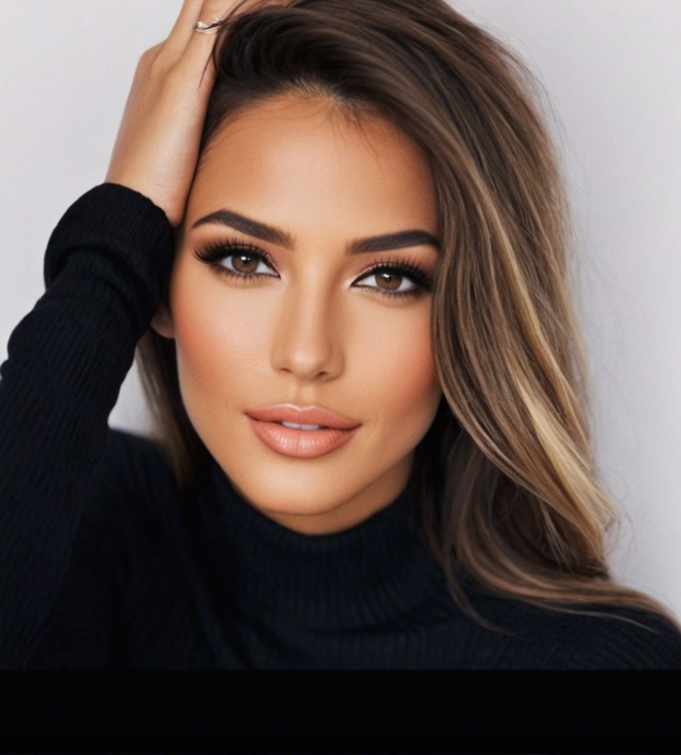 Close-up Portrait of a Woman with Elegant Features