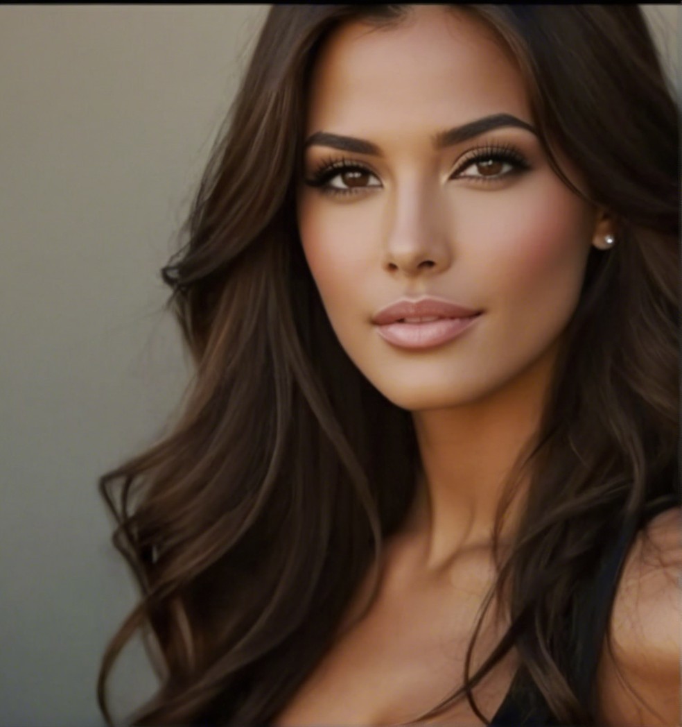 Close-Up Portrait of a Woman with Brown Hair and Smile