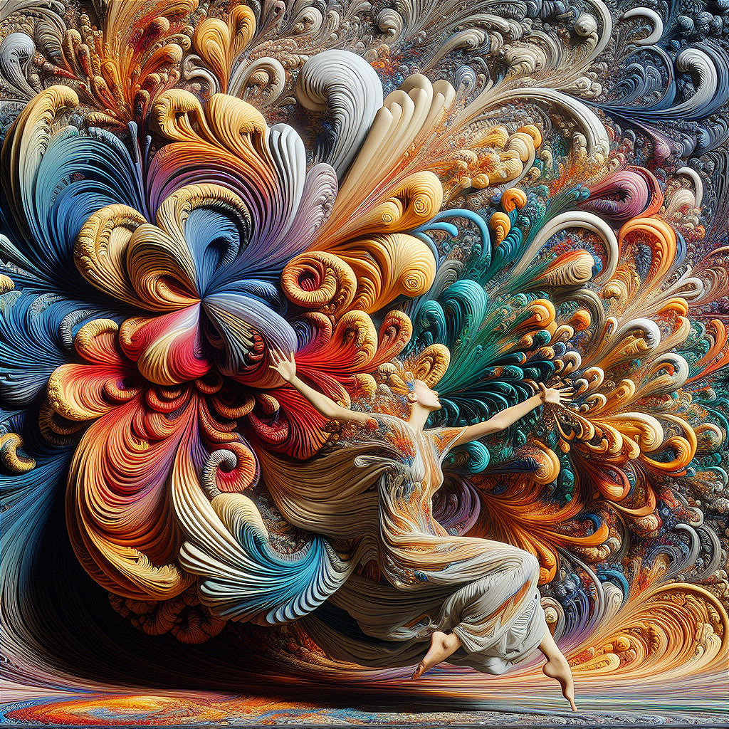 Colorful Patterns and Elegant Dance in Dynamic Scene