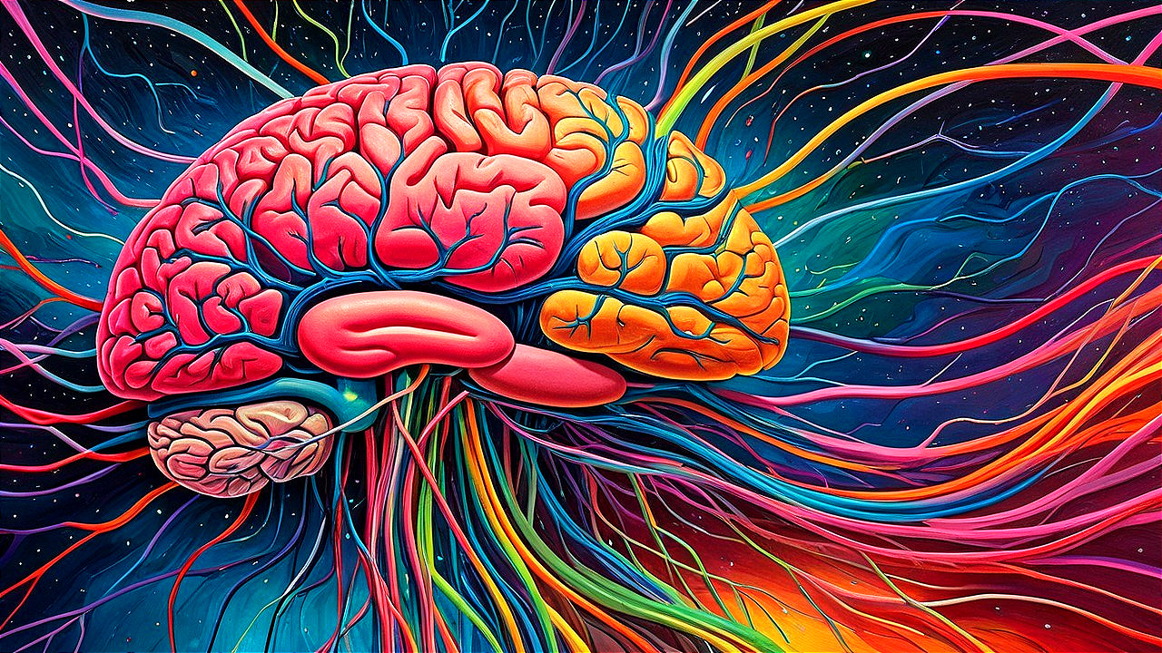 Vivid Artistic Representation of a Human Brain Structure