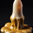 Whimsical Ice Cream Cone with Glossy Sauces