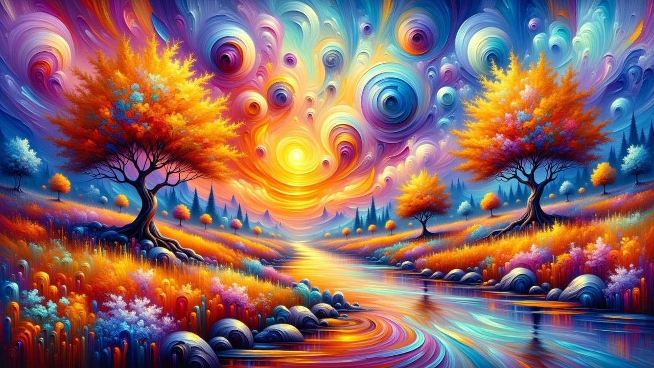Abstract Reflections on Nature's Canvas