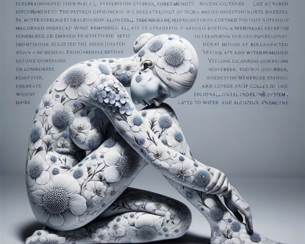 Intricate Floral Patterns on a Human Figure