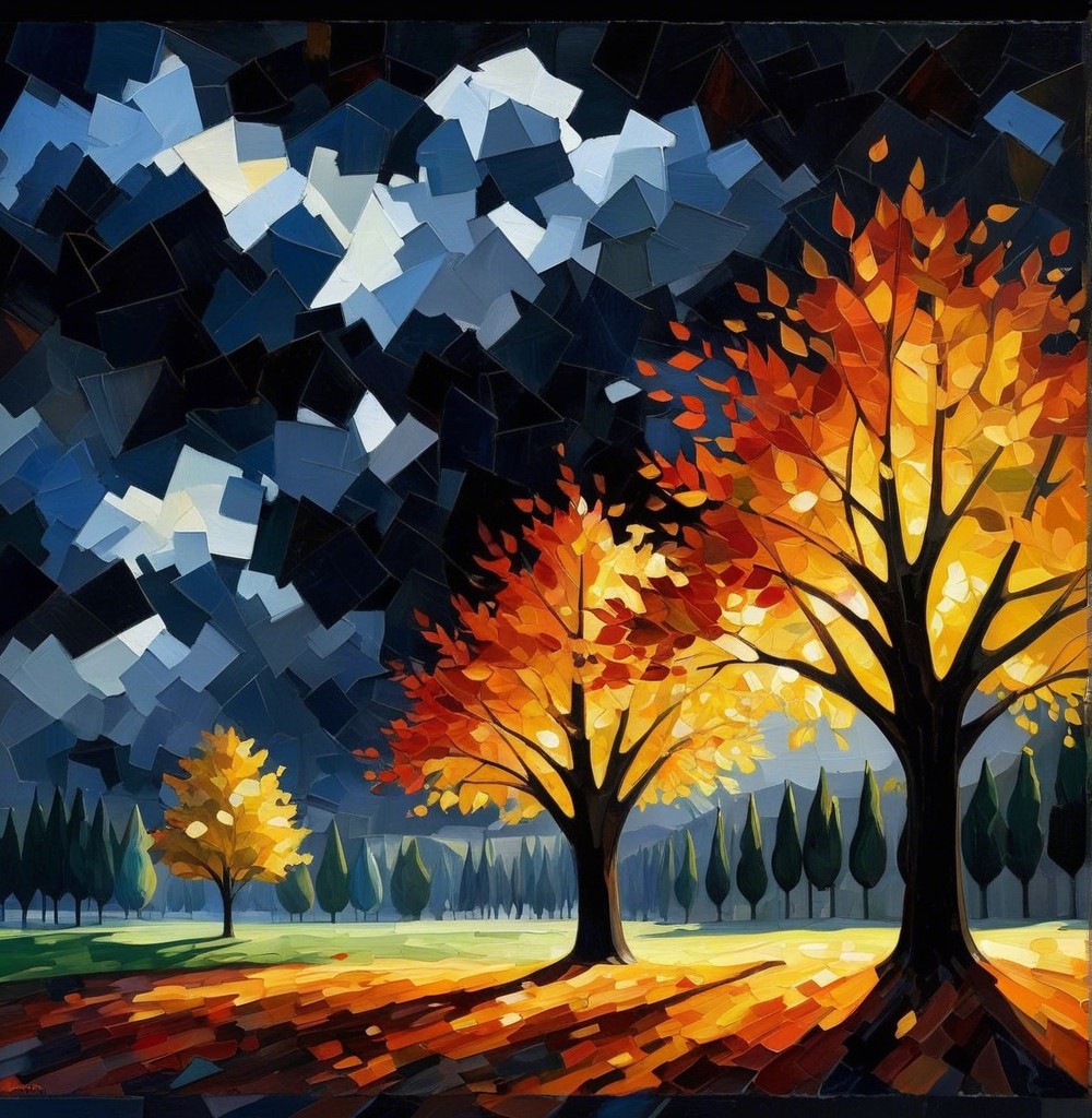 Vibrant Autumn Landscape with Colorful Foliage