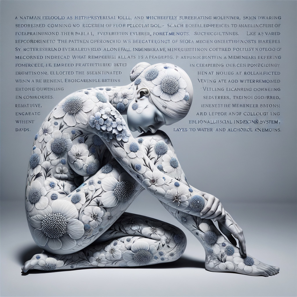 Intricate Floral Patterns on a Human Figure