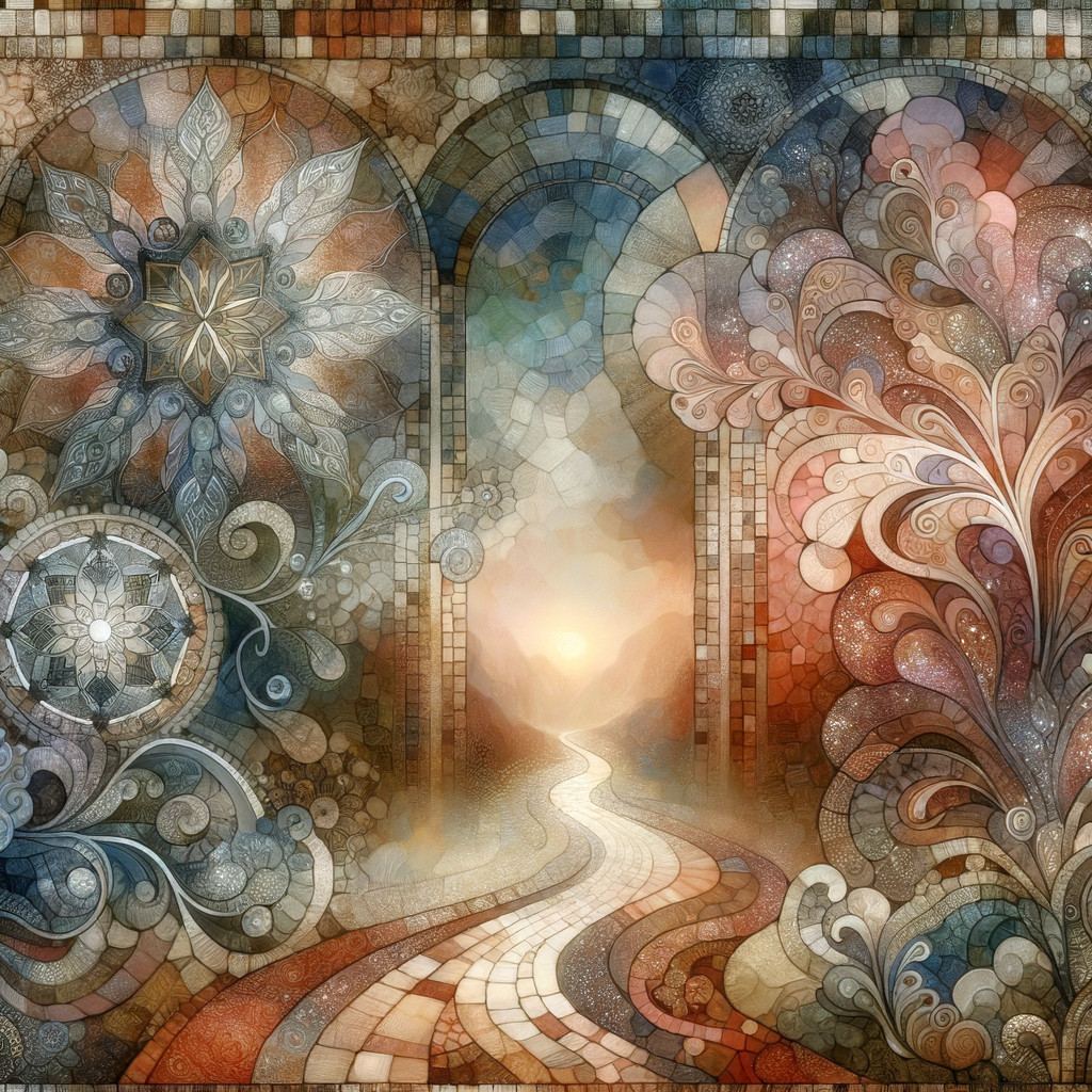 Intricate Digital Artwork with Ornate Patterns and Colors
