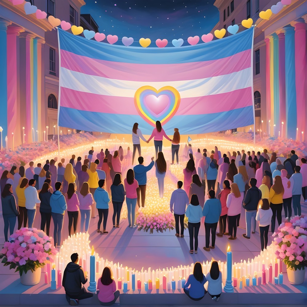 Nighttime Celebration of Love and Unity with Candles