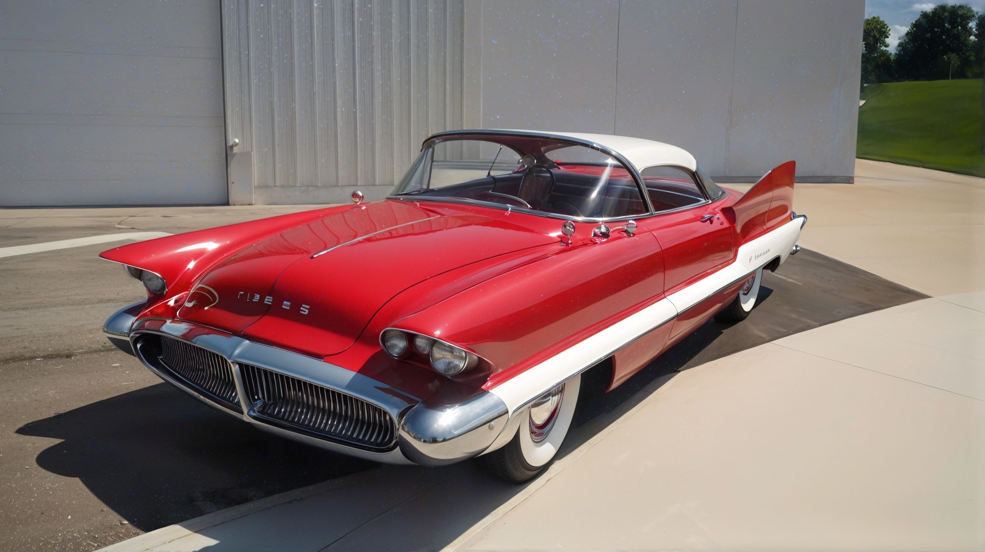 1957 Buick Centurion: Vintage Red Convertible Design