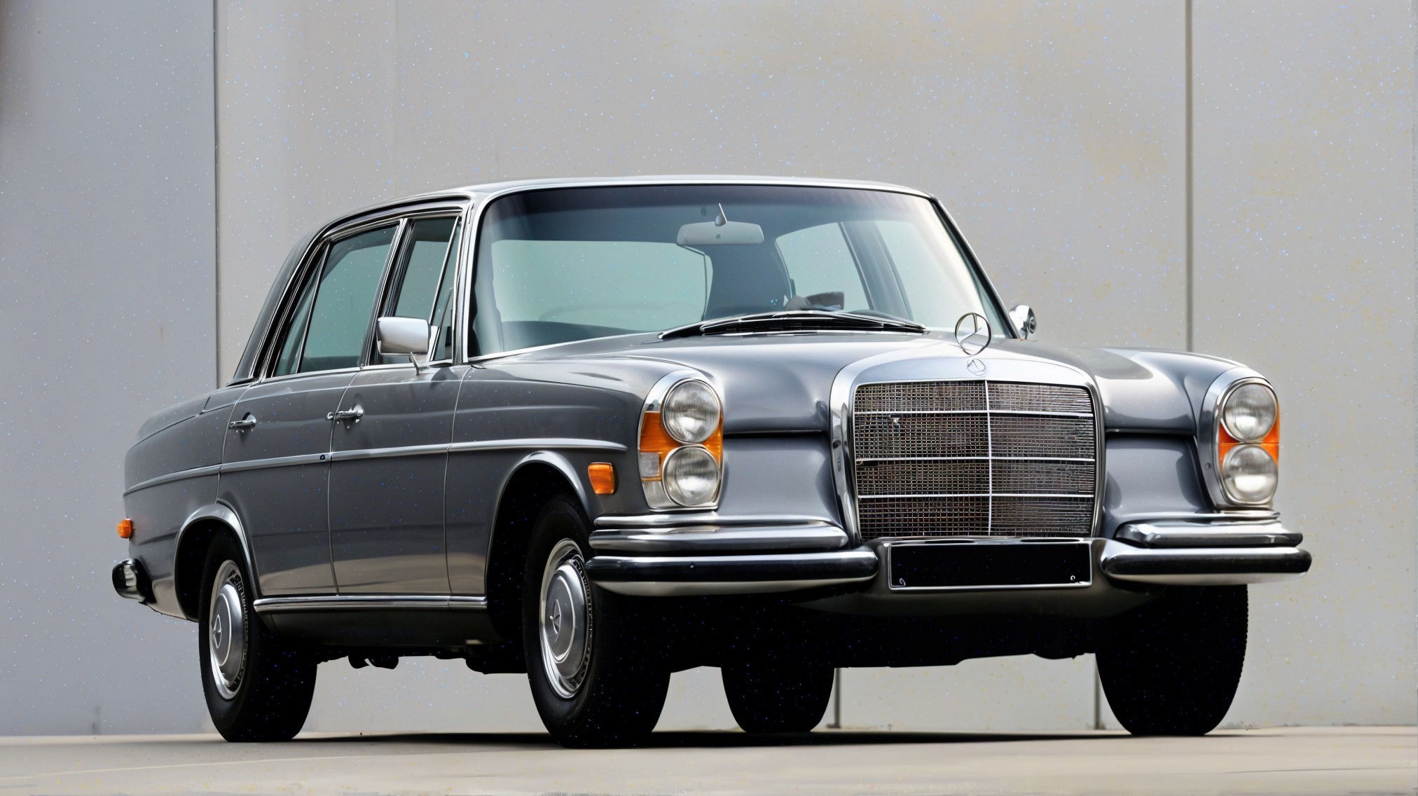 Classic Mercedes-Benz Sedan with Silver Exterior