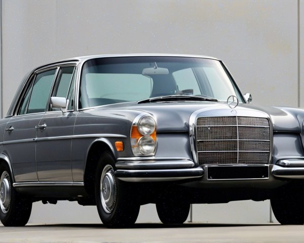 Classic Mercedes-Benz Sedan with Silver Exterior