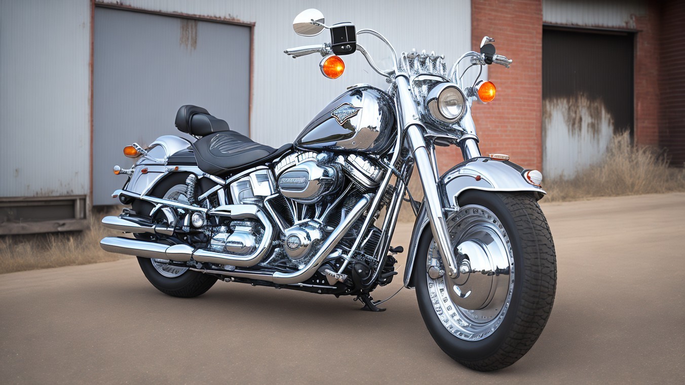 Sleek Silver Motorcycle with Classic Design Features