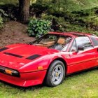 Classic Red Sports Car with Sleek Design and Features