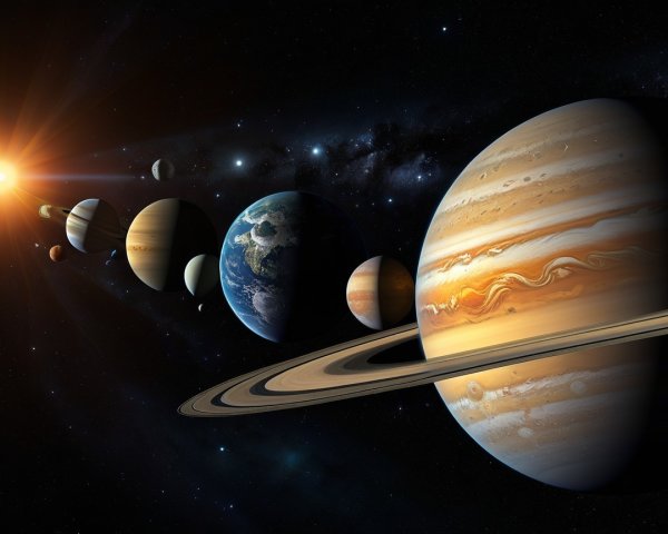 Stunning Depiction of the Solar System and Planets
