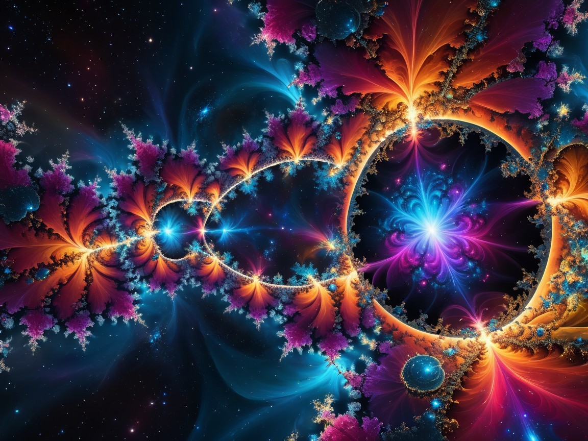 Vibrant Fractal Pattern of a Cosmic Landscape