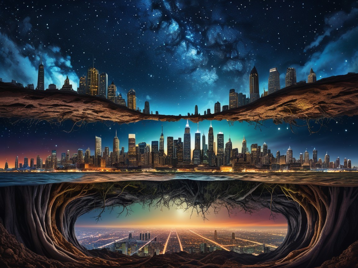Urban Landscapes: City Skyline and Underground Scene