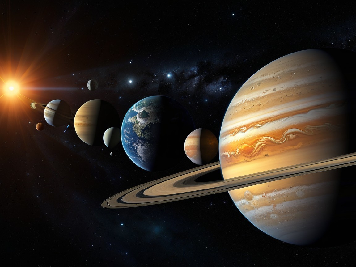 Stunning Depiction of the Solar System and Planets