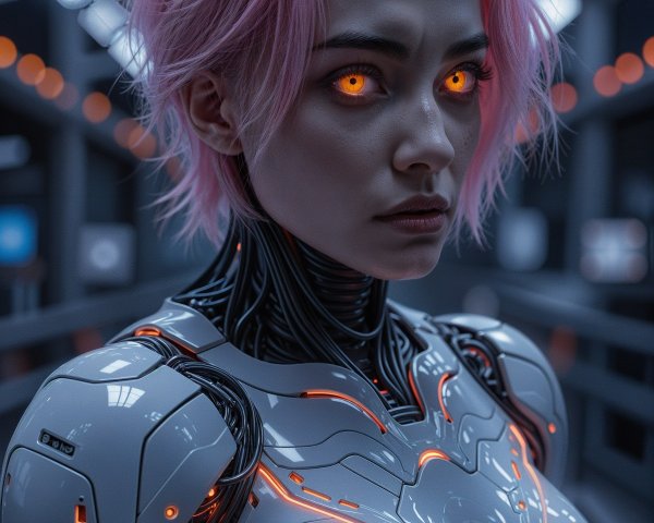 Humanoid Robot with Futuristic Design and Features