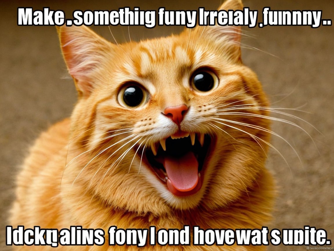 Playful Orange Tabby Cat with Joyful Expression