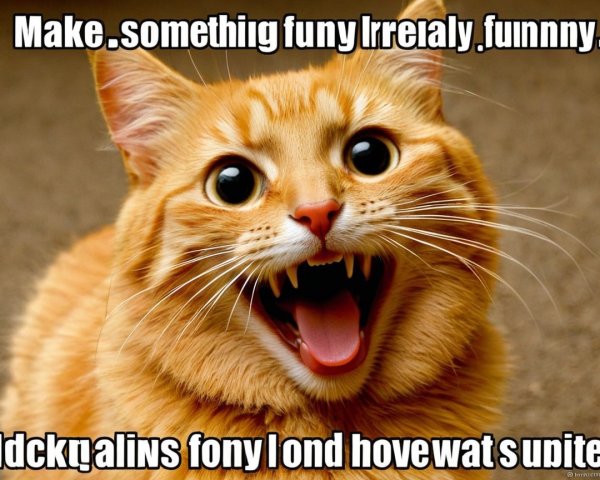 Playful Orange Tabby Cat with Joyful Expression