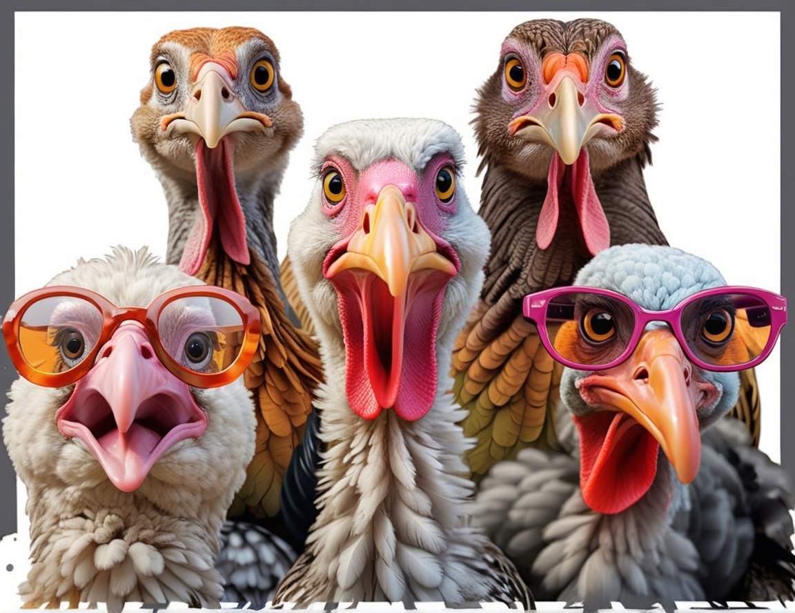 Colorful Birds with Unique Personalities and Sunglasses