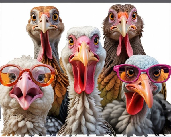 Colorful Birds with Unique Personalities and Sunglasses