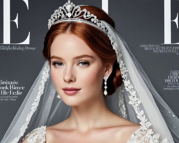 Bridal Elegance on Fashion Magazine Cover