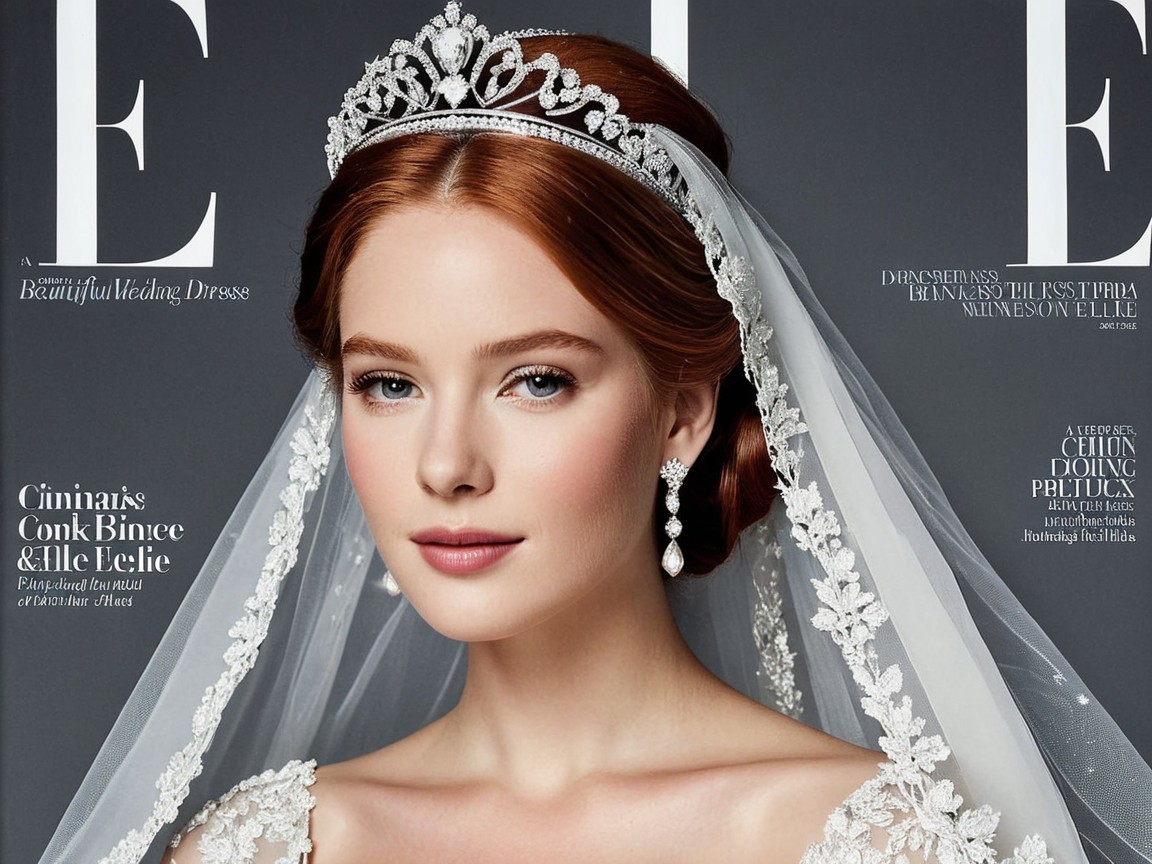 Bridal Elegance on Fashion Magazine Cover