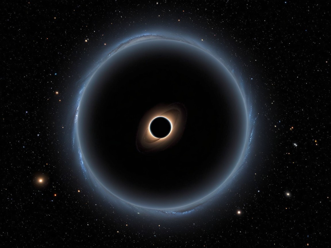Cosmic Scene of a Black Hole and Accretion Disk