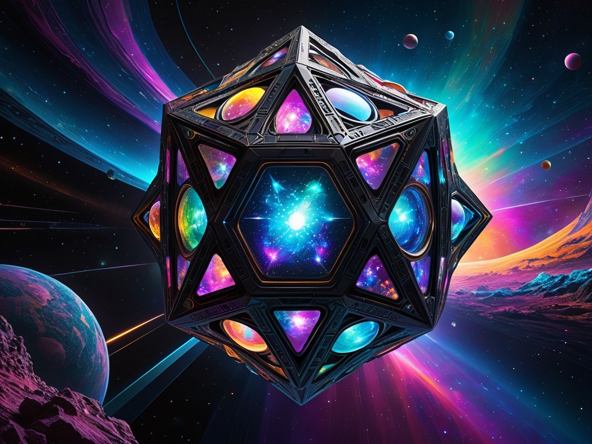 Cosmic Structure with Geometric Patterns in Space