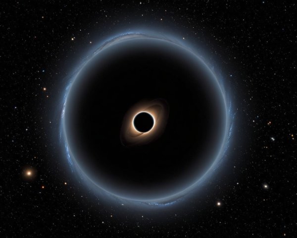 Cosmic Scene of a Black Hole and Accretion Disk